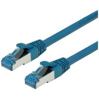 VALUE Patchkabel Kat.6A (Class EA) S/FTP (PiMF), LSOH, blauw, 0,5 m