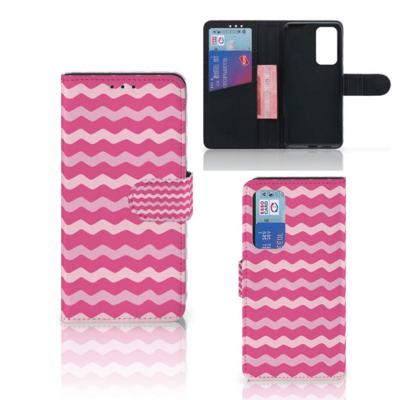 Huawei P40 | Telefoon Hoesje | Waves Pink