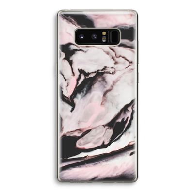 Roze stroom: Samsung Galaxy Note 8 Transparant Hoesje