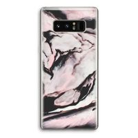 Roze stroom: Samsung Galaxy Note 8 Transparant Hoesje
