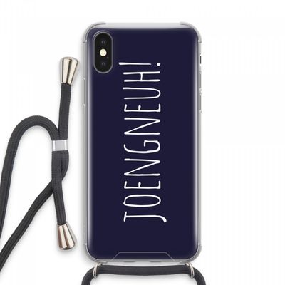 Joengneuh!: iPhone XS Max Transparant Hoesje met koord