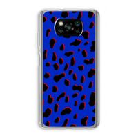 Blue Leopard: Xiaomi Poco X3 Pro Transparant Hoesje