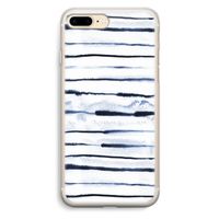 Ink Stripes: iPhone 7 Plus Transparant Hoesje