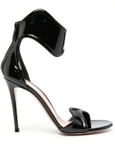 Gianvito Rossi sandales Lucrezia 105 mm en cuir - Noir