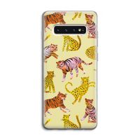 Cute Tigers and Leopards: Samsung Galaxy S10 4G Transparant Hoesje
