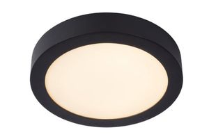 Lucide Brice ronde plafondlamp 24cm 15W zwart