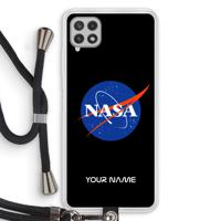 NASA: Samsung Galaxy A22 4G Transparant Hoesje met koord