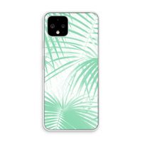 Palmbladeren: Pixel 4 Transparant Hoesje