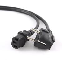 Gembird PC-186-VDE-3M power cord with VDE approval 3 meter Zwart