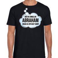 Ben ik eindelijk Abraham verjaardag cadeau t-shirt / shirt zwart voor heren