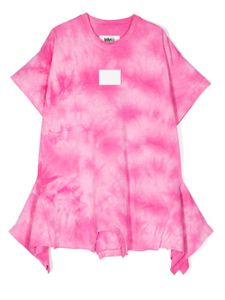 MM6 Maison Margiela Kids robe à imprimé tie-dye - Rose