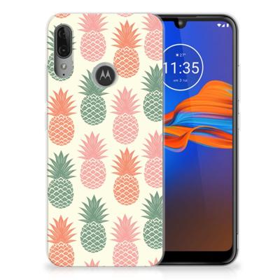 Motorola Moto E6 Plus | Siliconen Case | Ananas