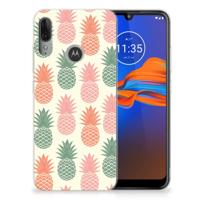Motorola Moto E6 Plus | Siliconen Case | Ananas