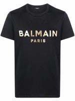 Balmain t-shirt à logo imprimé - Noir