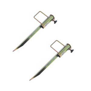 2x stuks droogmolen haring / grondpennen ijzer 45,5 cm