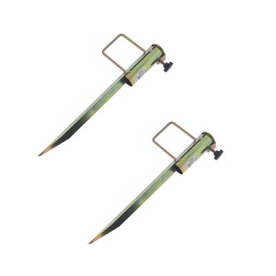 2x stuks droogmolen haring / grondpennen ijzer 45,5 cm