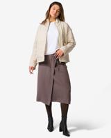 HEMA Dames overslagrok Inez regular fit bruin (bruin)