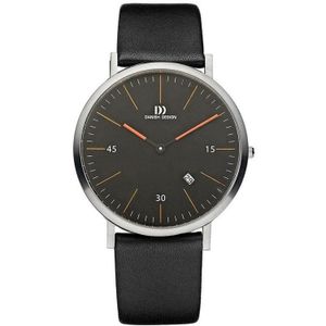 Horlogeband Danish Design IQ23Q827 Leder Zwart 20mm