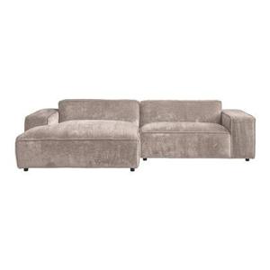 by fonQ Chunky Chaise Longue Links - Beige - Rib