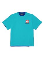 DSQUARED2 KIDS t-shirt en coton à logo imprimé - Bleu