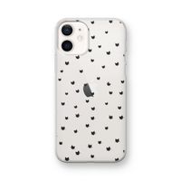 Kleine kattenkopjes: iPhone 12 mini Transparant Hoesje