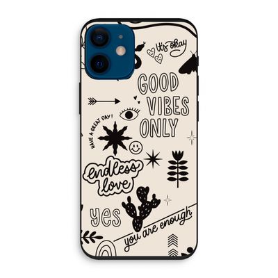 Good vibes: iPhone 12 mini Biologisch afbreekbaar hoesje