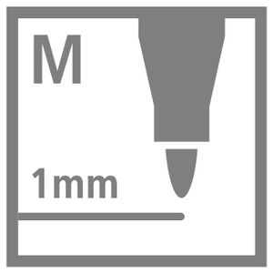 STABILO Pen 68, premium viltstift, licht smaragdgroen, per stuk