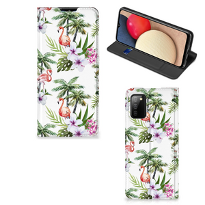 Samsung Galaxy M02s | A02s Hoesje maken Flamingo Palms