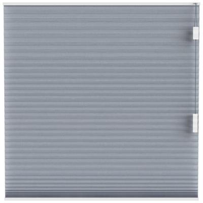 Leen Bakker - Fenstr Plisségordijn Brisbane Dubbel 25mm Lichtdoorlatend - (35805) - Polyester - Blauw - 120x10x10 Cm