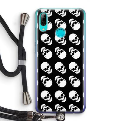 Musketon Skulls: Huawei P Smart (2019) Transparant Hoesje met koord