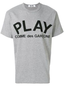 Comme Des Garçons Play printed logo T-shirt - Gris