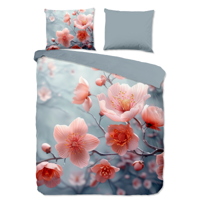 Dekbedovertrek Katoen Sartre Natuur & Bloemen 140x200 Cm Good Morning - Dekbed-Discounter.nl