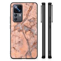 Xiaomi 12T | 12T Pro Marmeren Print Telefoonhoesje Marmer Oranje