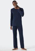 Schiesser Schiesser Pyjama Long dark blue 178116 54/XL