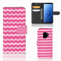 Samsung Galaxy S9 Telefoon Hoesje Waves Pink