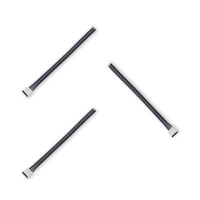 3x RGBWW LED-strip connector snoer 15 cm