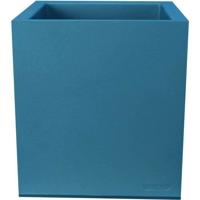RIVIERA GRANIT vierkante bloembak - Kunststof - 40x40 cm - Blauw