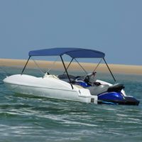 VidaXL Biminitop 2-boogs 150x120x110 cm marineblauw VidaXL Biminitop 2-boogs 150x120x110 cm marineblauw