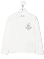 Moncler Enfant t-shirt à logo imprimé - Blanc - thumbnail