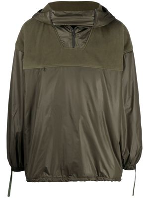Paria Farzaneh hoodie zippé à empiècements contrastants - Vert