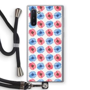 Klaproosjes: Samsung Galaxy Note 10 Transparant Hoesje met koord