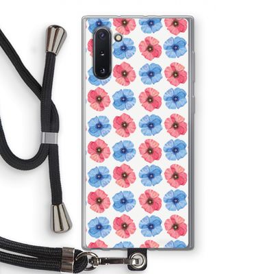 Klaproosjes: Samsung Galaxy Note 10 Transparant Hoesje met koord