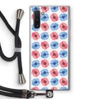 Klaproosjes: Samsung Galaxy Note 10 Transparant Hoesje met koord