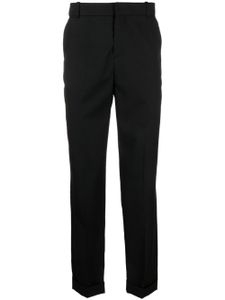 Balmain pantalon de costume en laine à plis - Noir