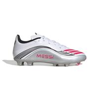 adidas F50 Messi League Gras / Kunstgras Voetbalschoenen (MG) Kids Wit Zilver Rood