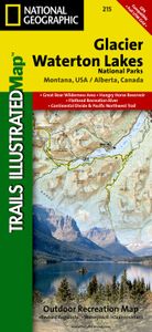 Wandelkaart - Topografische kaart 215 Glacier - Waterton Lakes National Park | National Geographic