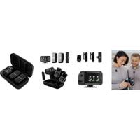 Rode WIMICROCKIT Microfoonset Dasspeld Zendmethode:Radiografisch, Draadloos Flitsschoenmontage, Incl. kabel, Incl. windkap, Incl. microfoonstatief USB-C,