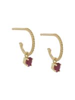 Wouters & Hendrix Gold anneaux Canale Grande en or jaune 18ct ornés de rubis