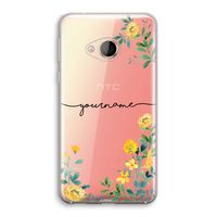 Gele bloemen: HTC U Play Transparant Hoesje