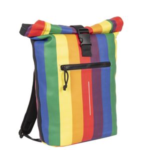 New Rebels ® Mart - Rolltop - Rugzak - Waterafstotend - Regenboog - Rainbow - Large II - Rugtas